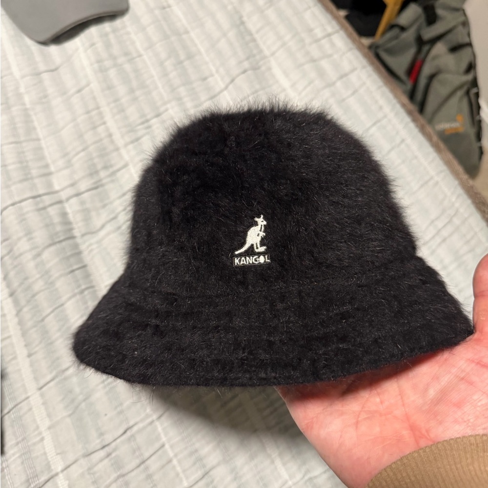 Kangol Black Fugora Fuzzy Bucket Hat